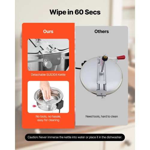 Popcornmaschine, Popcornmaschine für die Arbeitsplatte, 800 W, 0,2 kg Kessel, Schwarz | EU