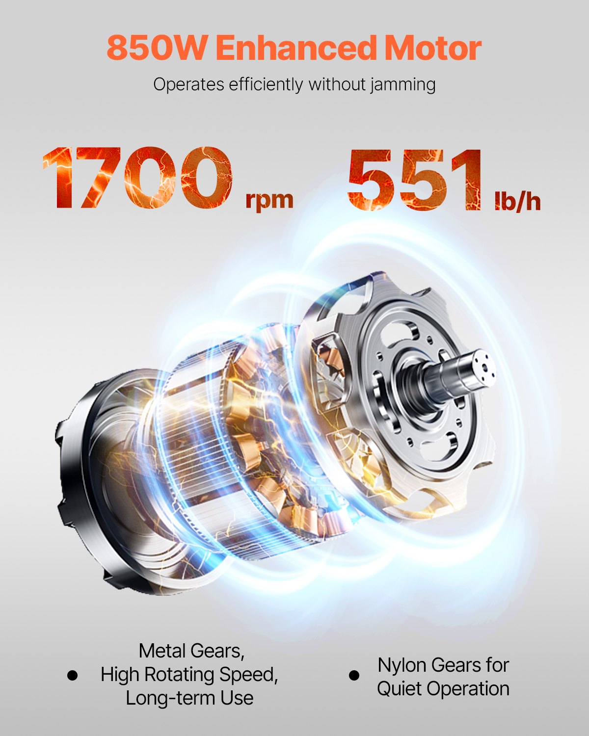 Electric Meat Slicer 850W Commercial Meat Slicer Cutting Machine