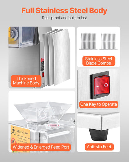 Electric Meat Slicer 850W Commercial Meat Slicer Cutting Machine