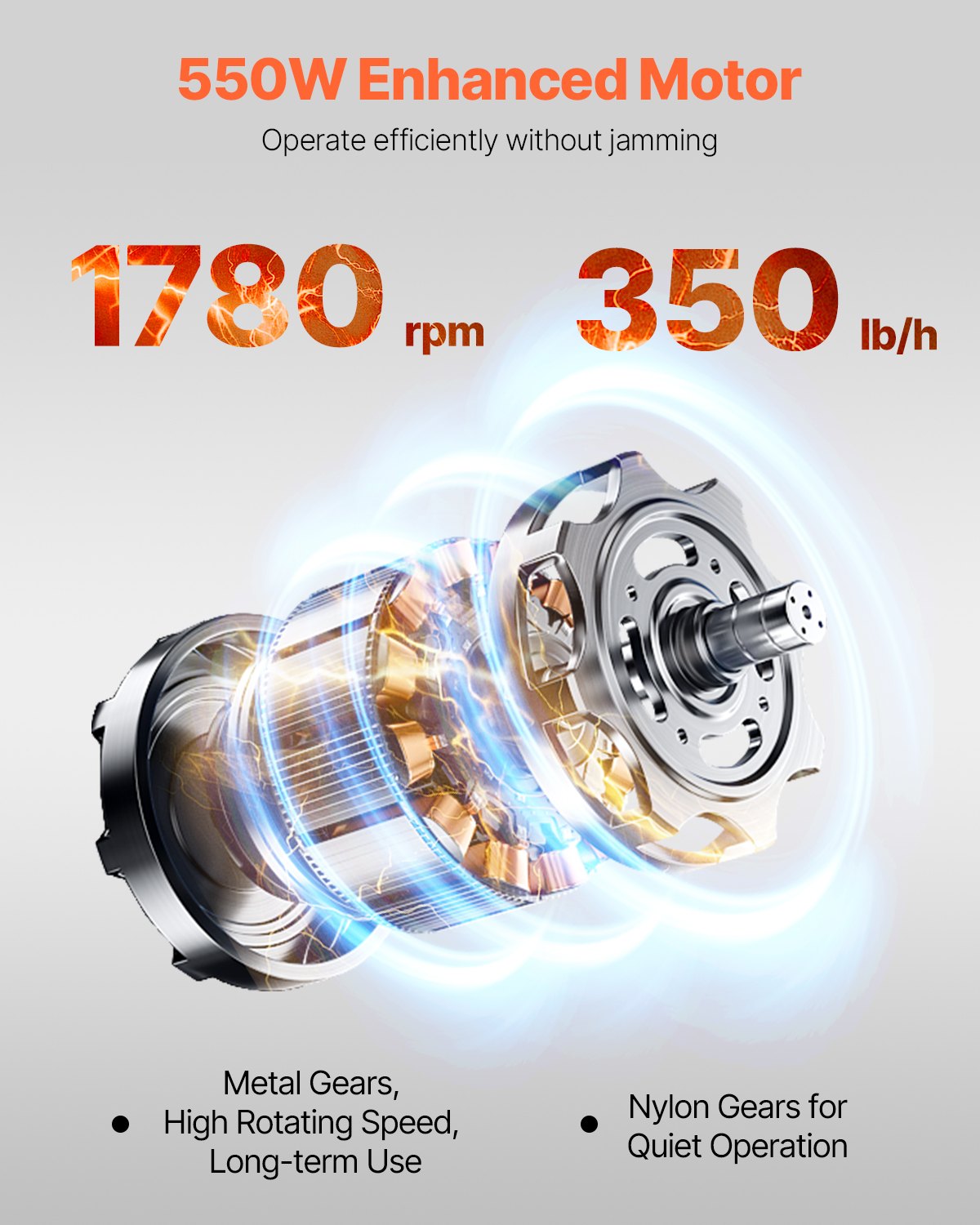 Electric Meat Slicer 550W Commercial Meat Slicer Cutting Machine