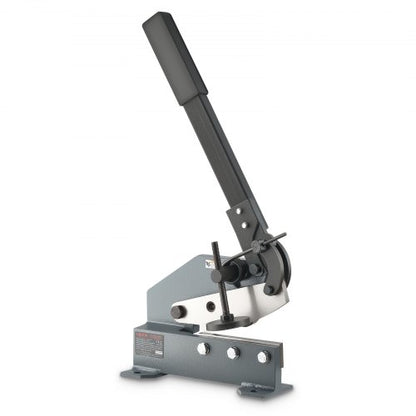 Sheet Metal Shear, 6 in Manual Hand Plate Shear, Heavy Duty Mounting Type Sheet Cutter with Solid Steel Frame, High Precision, Extended Handle for Cutting Steel, Copper, Rebar, and Aluminum