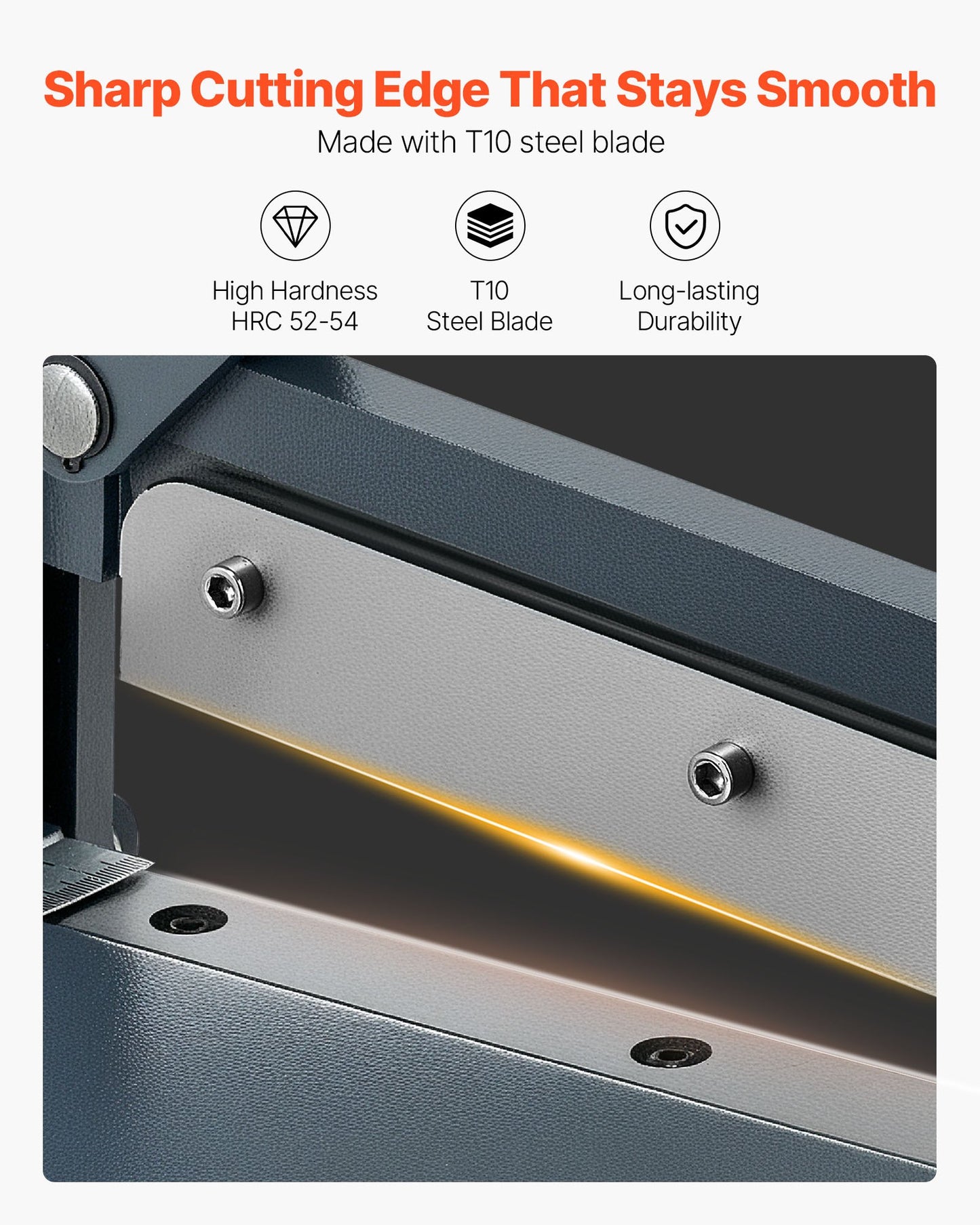 Guillotine Sheet Metal Shear, 12 in Manual Hand Plate Shear, Heavy Duty Metal Plate Cutter Tool, with Solid Steel Frame, High Precision, for Cutting PCB Boards, Aluminum, Steel, Copper, Plastic