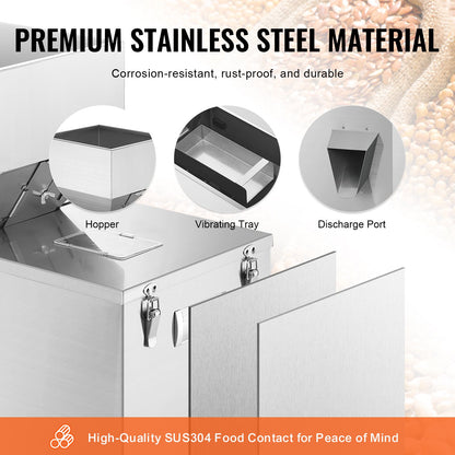 Pulverfüllmaschine, 0,022–1,1 lbs/10–500 g, automatische intelligente Partikelwäge-Füllmaschine, Flaschenbeutel-Pulverfüll-Partikelspender für Teesamen, Getreidepulver, Mehl, Bohnen, Glitzer