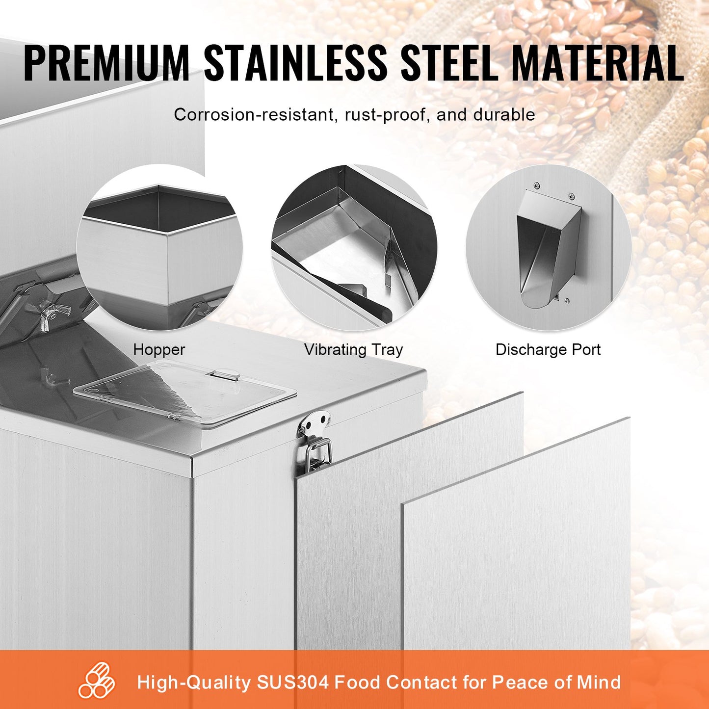Pulverfüllmaschine, 0,002–0,44 lbs/1–200 g, automatische intelligente Partikelwaage, Flaschenbeutel-Pulverfüll-Partikelspender für Teesamen, Getreidepulver, Mehl, Bohnen, Glitzer
