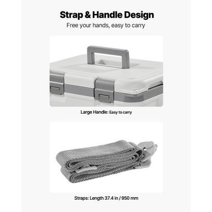 Tragbare Kühlbox, 21 QT, isolierte Kühlbox, Fassungsvermögen 30 Dosen, mit Tragegurt | EU