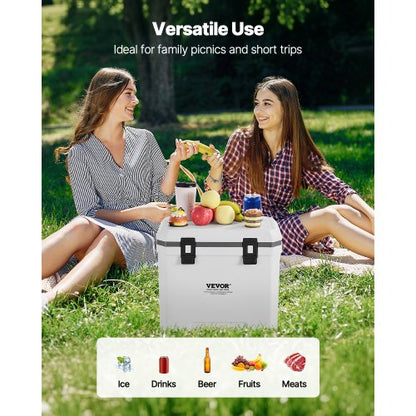 Portable Cooler 38 QT Insulated Cooler 54 Can Capacity with Cup Holder | EU