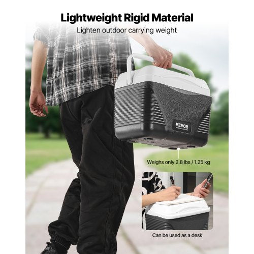 Portable Cooler 8.5 QT Insulated Cooler 12 Cans Capacity with Handle | EU