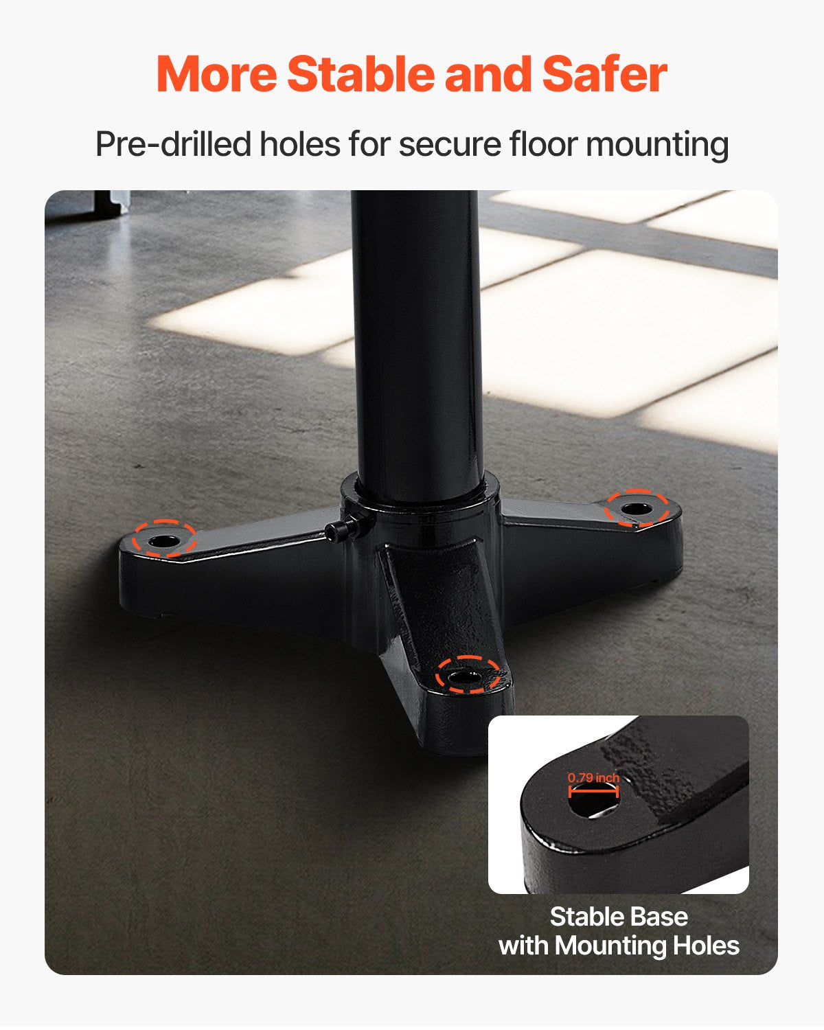 Bench Grinder Stand, Heavy-Duty Bench Grinder and Vise Floor Pedestal with 10.6" x 10.6" Mounting Plate, Pre-Cut Mounting Slots & Water Pot, Compatible with Most Bench Grinders