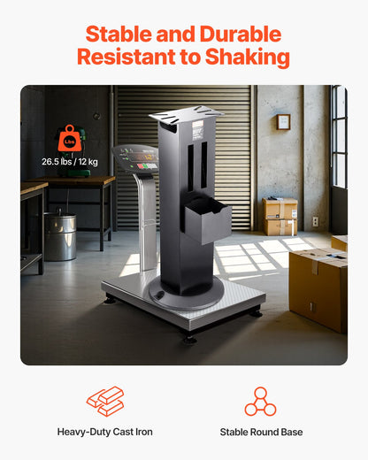 Bench Grinder Stand, Heavy-Duty Bench Grinder and Vise Floor Pedestal with 11" x 6.7" Mounting Plate, Grinding Wheel Storage Compartments & Cast Iron Base, Compatible with Most Bench Grinders