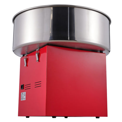 Electric Cotton Candy Machine, 1000W Candy Floss Maker, Commercial Cotton Candy Machine with Stainless Steel Bowl, Sugar Scoop, and Drawer, Perfect for Home Kids Birthday, Family Party, Red