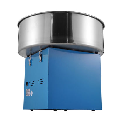 Electric Cotton Candy Machine, 1000W Candy Floss Maker, Commercial Cotton Candy Machine with Stainless Steel Bowl, Sugar Scoop, and Drawer, Perfect for Home Kids Birthday, Family Party, Blue