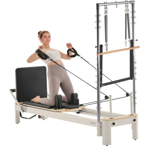 Pilates Reformer Pilates-Maschine Heim-Fitnessgerät mit Widerstand | EU