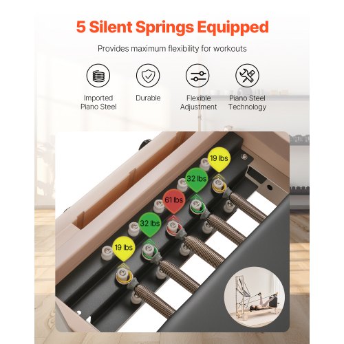 Pilates Reformer Trä Pilatesmaskin Hemmagym Träningsutrustning |  EU