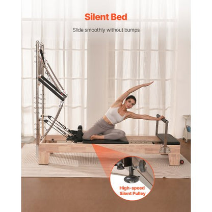 Pilates Reformer Trä Pilatesmaskin Hemmagym Träningsutrustning |  EU