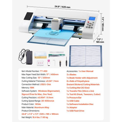 Skärmaskin Vinylskärmaskin Automatisk kantdetektering Justerbar