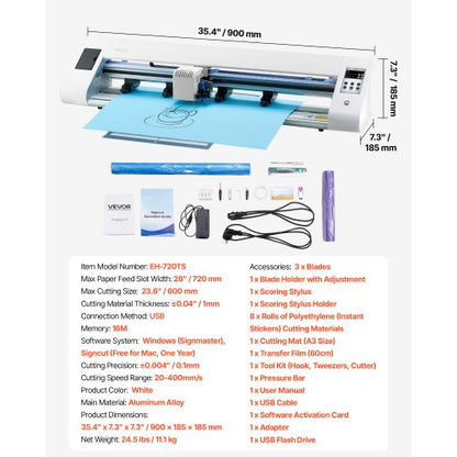 Schneidemaschine Vinyl-Schneidemaschine Automatische Kantenerkennung 2-Klingen-Typ