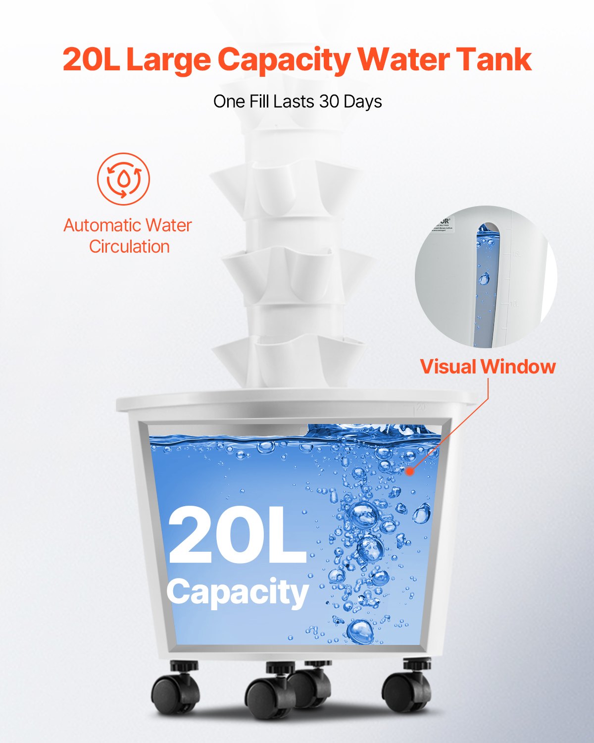 Hydroponic odlingssystem med hjul 50 pods Hydroponic Tower Garden