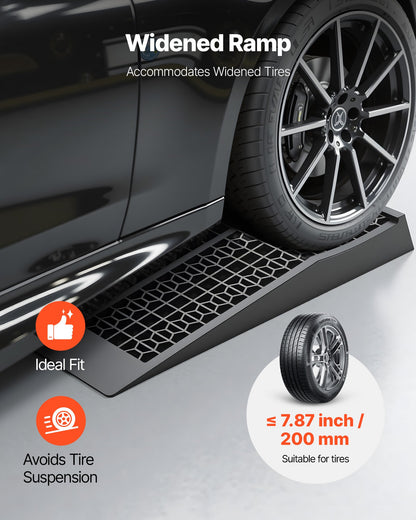 Car Ramps, 2 PCS 20000 lbs GVW Capacity, 2.56 in Lift Height, Portable Low Profile Car Service Ramps for Home Garage Maintenance & Oil Changes, Heavy Duty for Low Chassis Vehicle & Support Jack