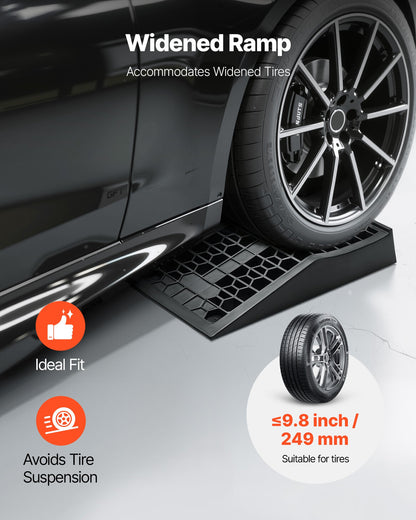 Car Ramps, 2 PCS 20000 lbs GVW Capacity, 2.6 in Lift Height, Portable Low Profile Car Service Ramps for Home Garage Maintenance & Oil Changes, Heavy Duty for Low Chassis Vehicle & Support Jack