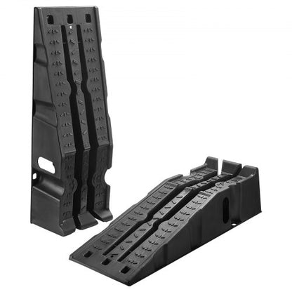 Car Ramps, 2 PCS 16000 lbs GVW Capacity, 6.7 in Lift Height, Portable High Profile Car Service Ramps for Home Garage Maintenance and Oil Changes, Heavy Duty for Truck SUV Vehicle Repair, Black