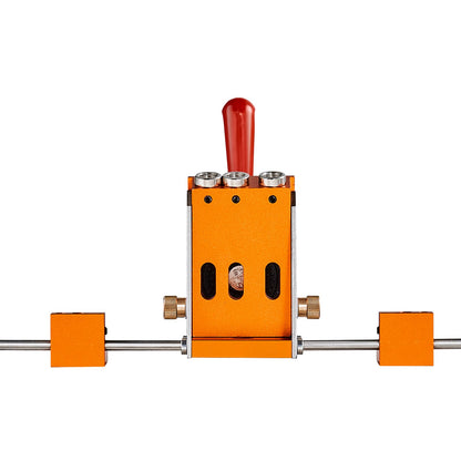 Pocket Hole Jig Kit, 34 st Pocket Hole Jig System med 11" C-klämma, fixtur, stegborrar, skiftnycklar, borrstoppringar, fyrkantiga drivbits, verktygslåda, för DIY snickeriprojekt, justerbar