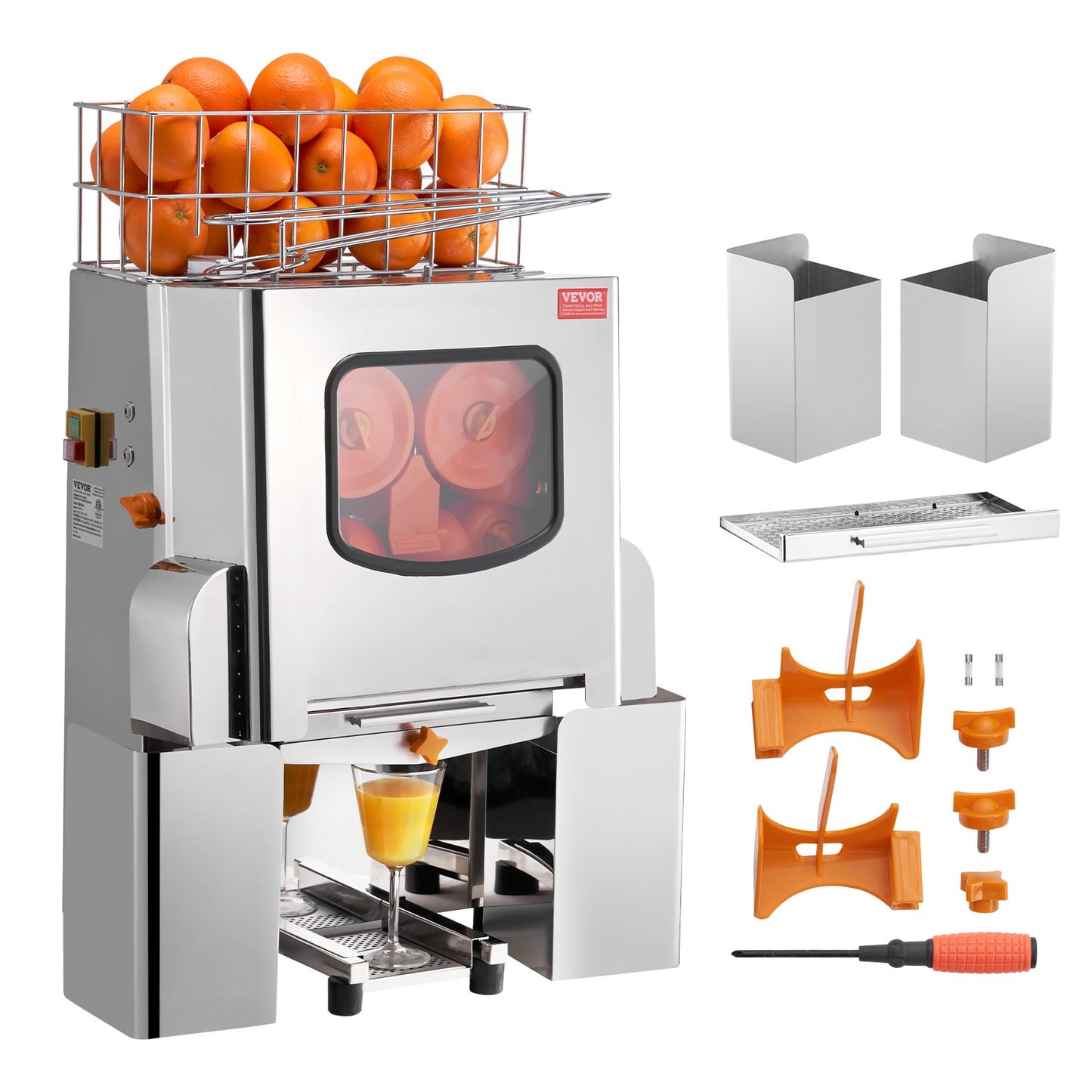 Commercial Orange Juicer Machine 120W Stainless Steel Press Extractor