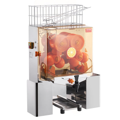 Commercial Orange Juicer Machine 120W Juice Squeezer Extractor Water Faucet