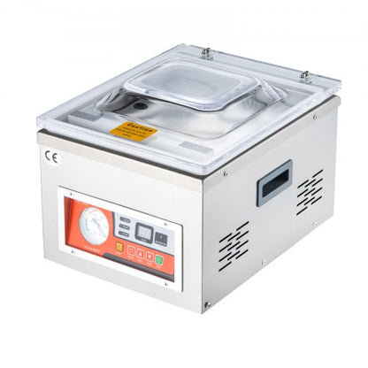 Chamber Vacuum Sealer, DZ-260A 6.5 m³/h Pump Rate, Excellent Sealing Effect with Automatic Control, 110V Kitchen Packaging Machine for Fresh Meats, Fruit Saver, Home, Commercial Using