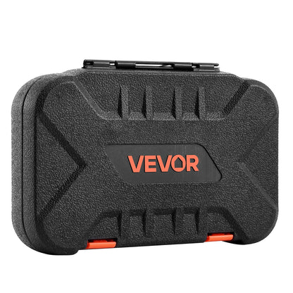 Socket Set, 70 Pieces, 1/4 inch Drive Socket and Ratchet Set, SAE and Metric, Deep and Shallow, Mechanic Tool Kit with Bits, Accessories and Storage Case, CR-V Alloy Steel, for Automotive Repair