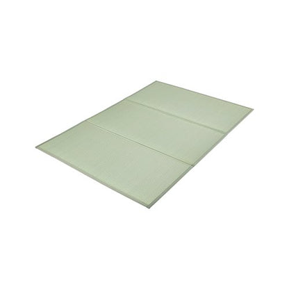Japanese Tatami Mat, King Size Foldable Japanese Tatami Mattress( Natural Rush Grass), Japanese Floor Mattress with Backing & Fresh Scent, Futon Mattress for Sleeping Meditation Yoga