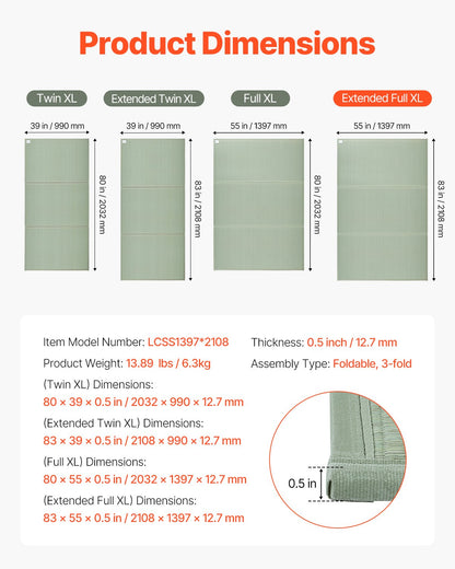 Japanese Tatami Mat King Foldable and Non-Slip Rush Grass Tatami Mattress