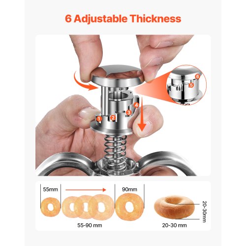 Donut Depositor Manual Donut Dropper Hopper Dispenser in Stainless Steel | EU