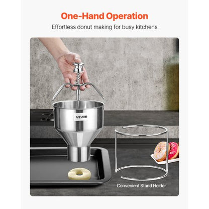 Donut Depositor Manual Donut Dropper Hopper Dispenser in Stainless Steel | EU