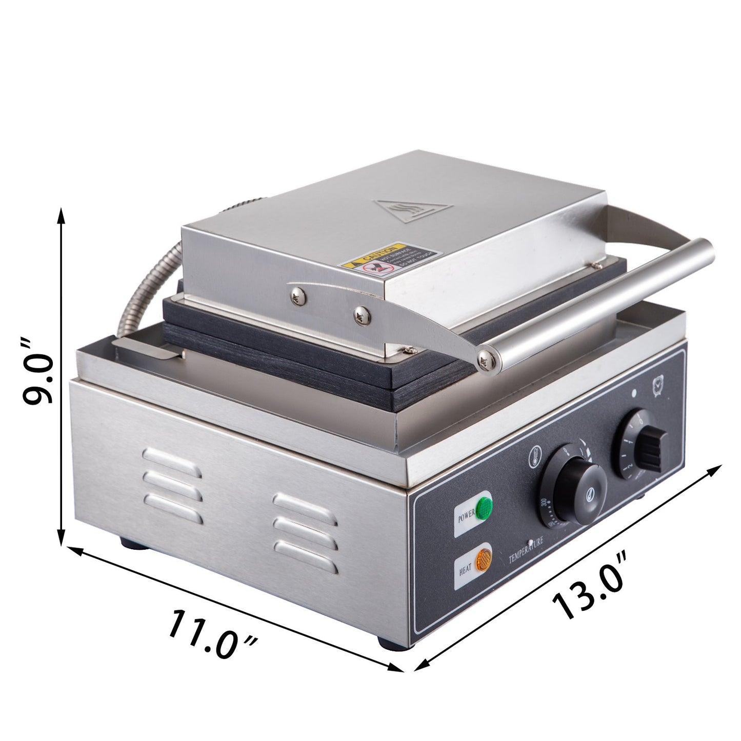 110V Commercial Waffle Donut Machine 6 Holes Double-Sided Heating 50-300℃, Electric Doughnut Maker 1550W, Non-stick Donut MakerTeflon-Coating for Professional Kitchen (Depth:0.55\",Dia:2.95\")