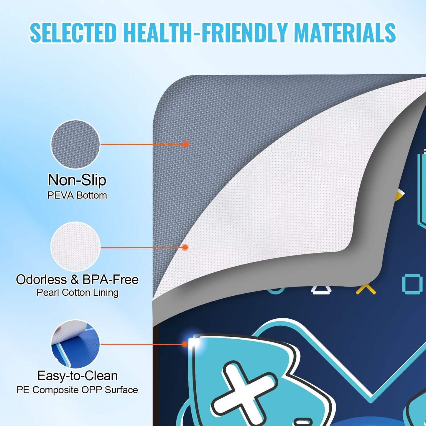 Dansmatta för barn Dansmatta Leksaker Två spelare present för 3+ år gamla flickor