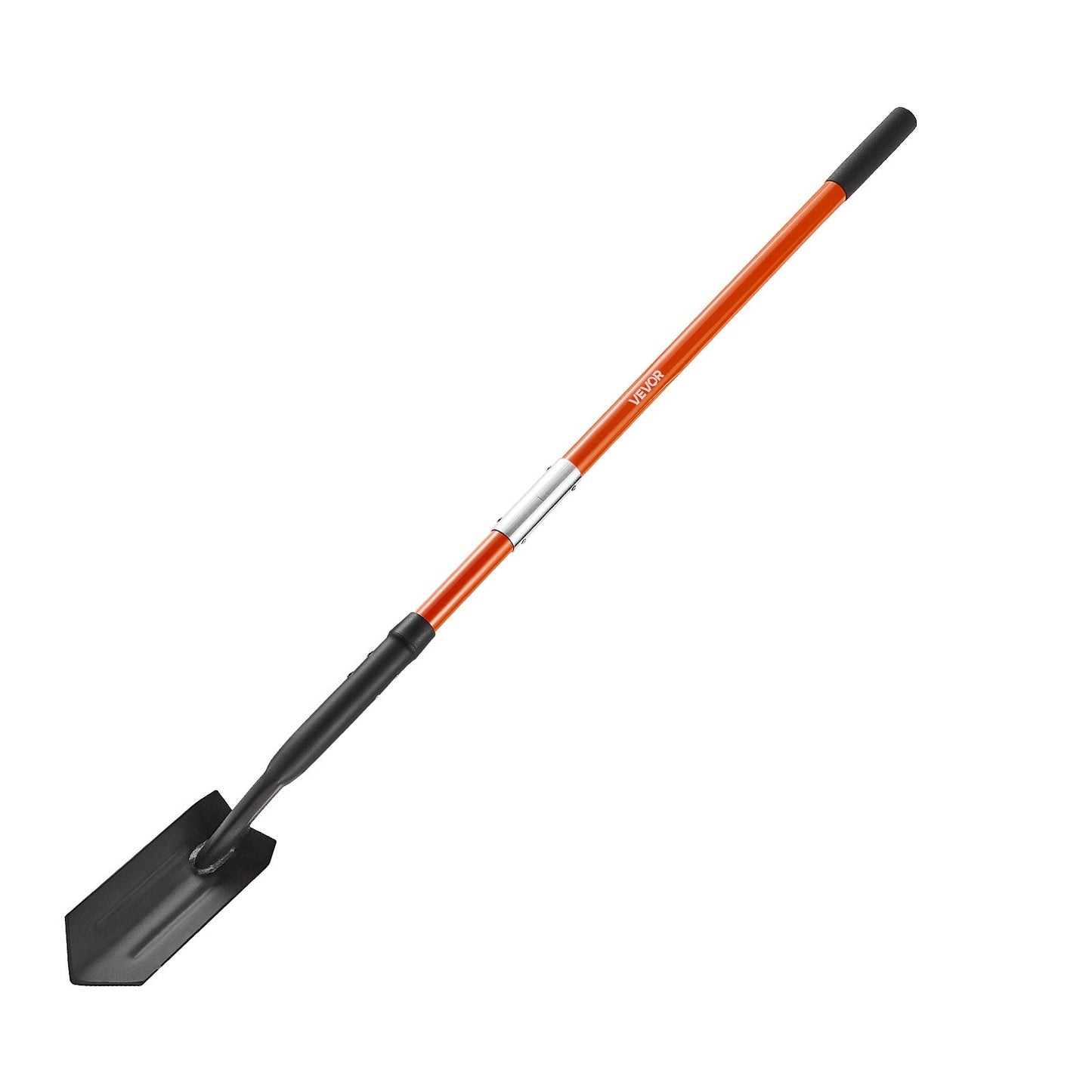 Trench Shovel, 4 in Blade Heavy-Duty Trenching Shovel, Narrow Spade Trench Digger with Fiberglass Handle and Non-Slip Grip, for Gardening, Digging Holes, Trenching, and Planting, 56 in Long