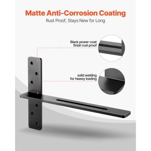 2 Regalhalterungen 18 Zoll / 457,2 mm Hochleistungs-Schweberegalhalterungen