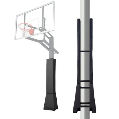 Basketball Pole Pad, 64" Tall and 2" Thick Heavy Duty Wrap Around Pole Padding, Fits 6x6 - 7x7 inch Diameter Square Pole, All-weather Waterproof Protective Pad for Basement Garage Playground