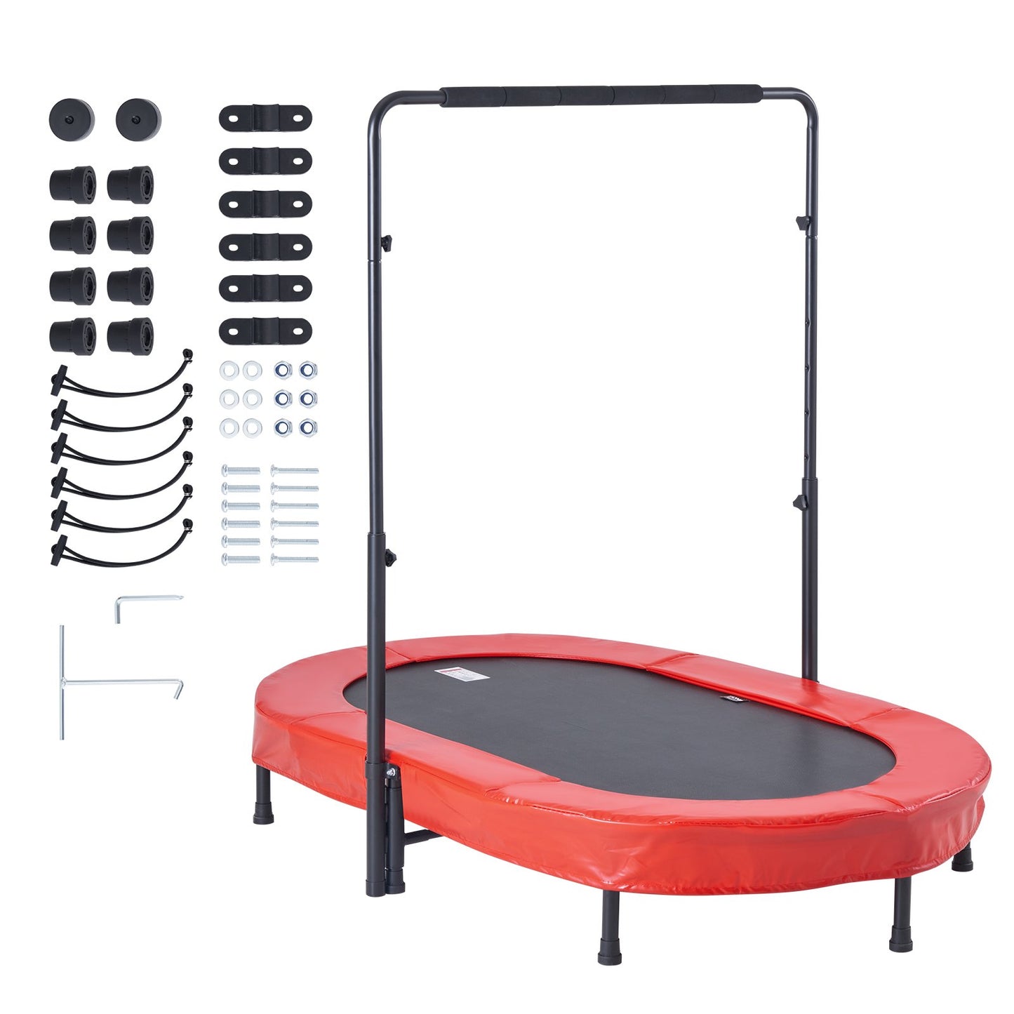 56" trampoline for kids foldable mini trampoline for toddlers indoor outdoor