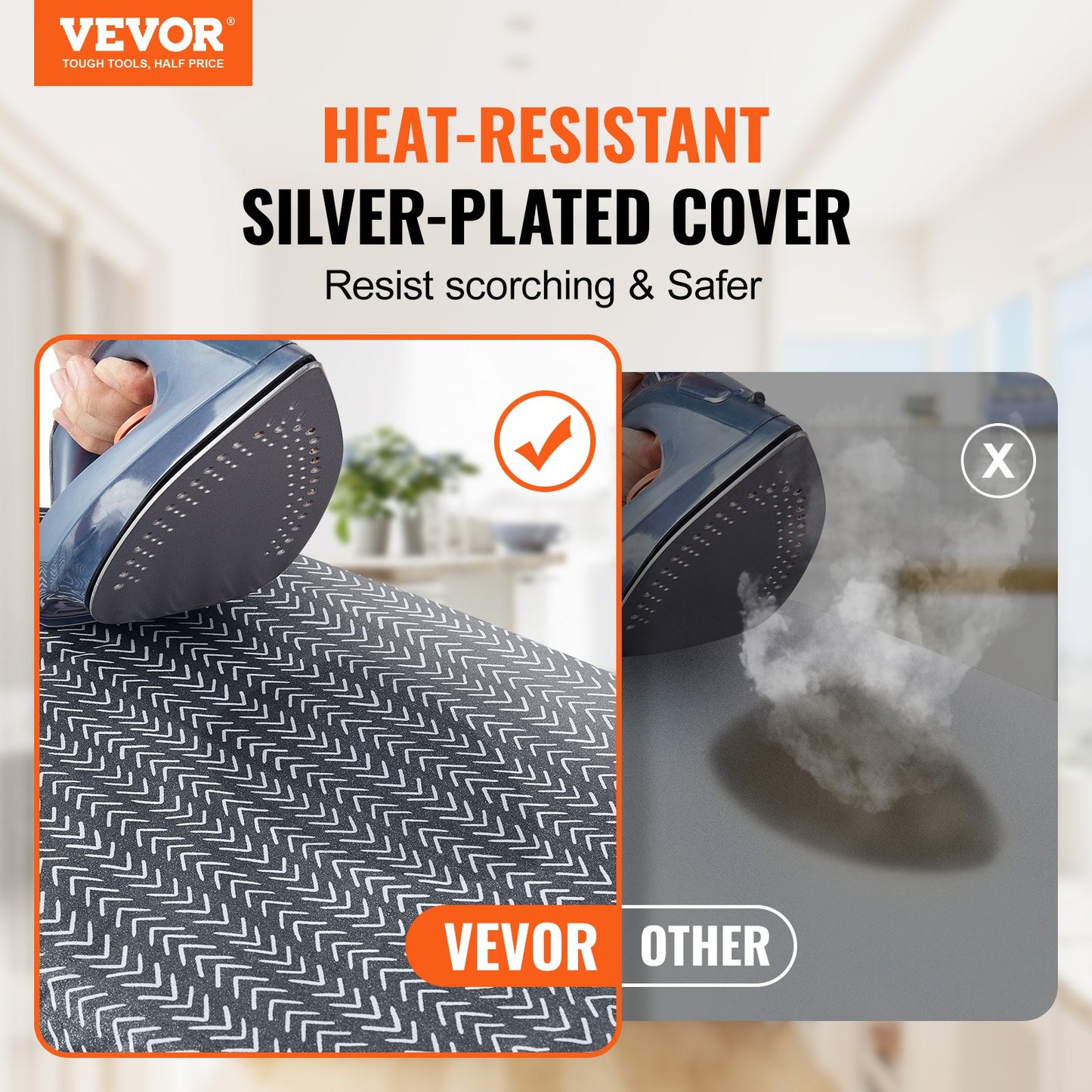 Tabletop ironing board 23.4 x 14.4, small ironing board with heat-resistant cover and 100% cotton cover, mini ironing board with 7 mm thick needle cotton layer for small spaces, travel use