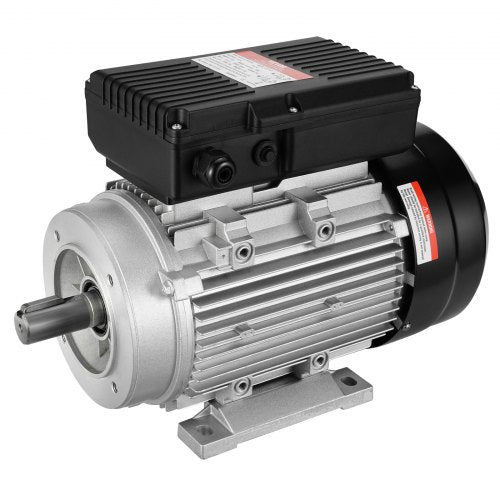 1,5 kW Elektromotor 1400 U/min AC 220~240 V 9,85 A 1-phasig 24 mm Keilwelle | EU
