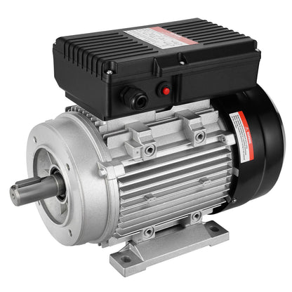 1.1KW electric motor 1400 rpm AC 220~240V 7.5A 1-phase 24 mm spline shaft
