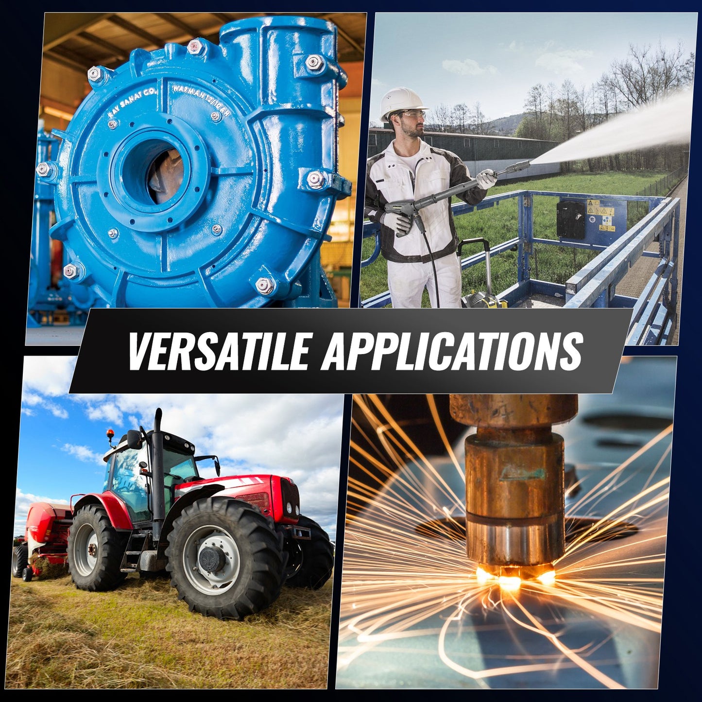 2,2 kW Elektromotor 2890 U/min Wechselstrom 400 V 50 Hz 4,7 A 3-phasig 24 mm Keilwelle