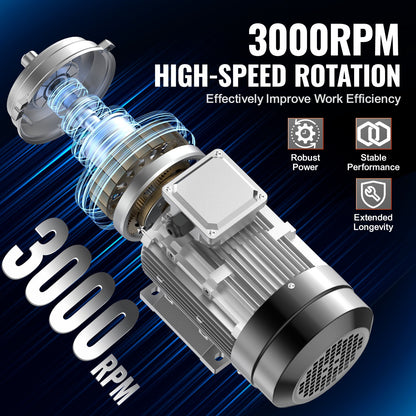 1,5KW Elektromotor 3000 U/min AC230/400V 9,5A/3,5A 3-phasig 24mm Keilwelle
