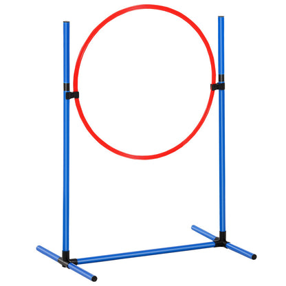 Dog Agility Training Equipment 7 PCS Set with Obstacles 2 Tunnels Jump Ring