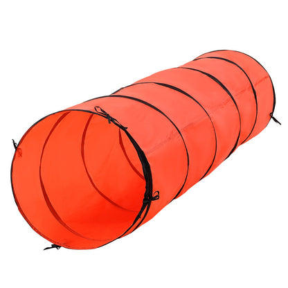 Dog Agility Training Equipment 5 PCS Upgrade w/ Hinders Extended Tunnel