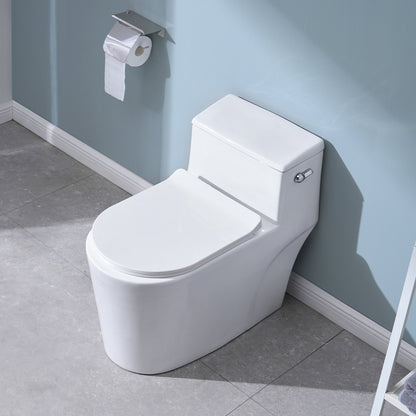 Toilet Handle Replacement Kit, Side Mount Universal Toilet Handle, Toilet Handle Lever with Stainless Steel Flapper Chain, Toilet Flush Handle Fits Various Toilet Tanks, Chrome Finish, Silver