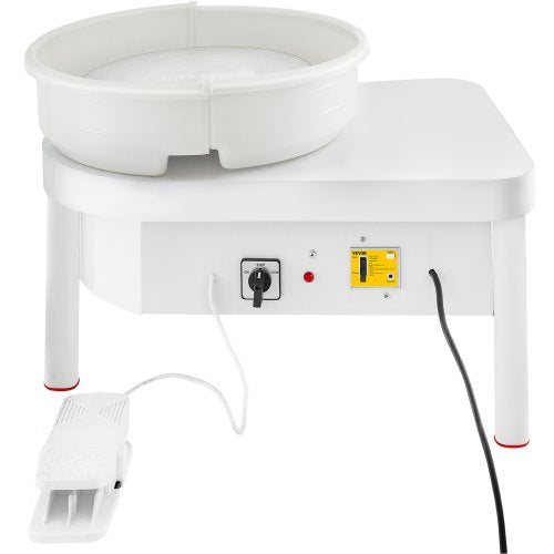 Pottery Wheel 36cm Pottery Forming Machine with Foot Pedal Pottery Wheel for Adults 450W Electric Pottery Wheel for DIY Clay Art Craft