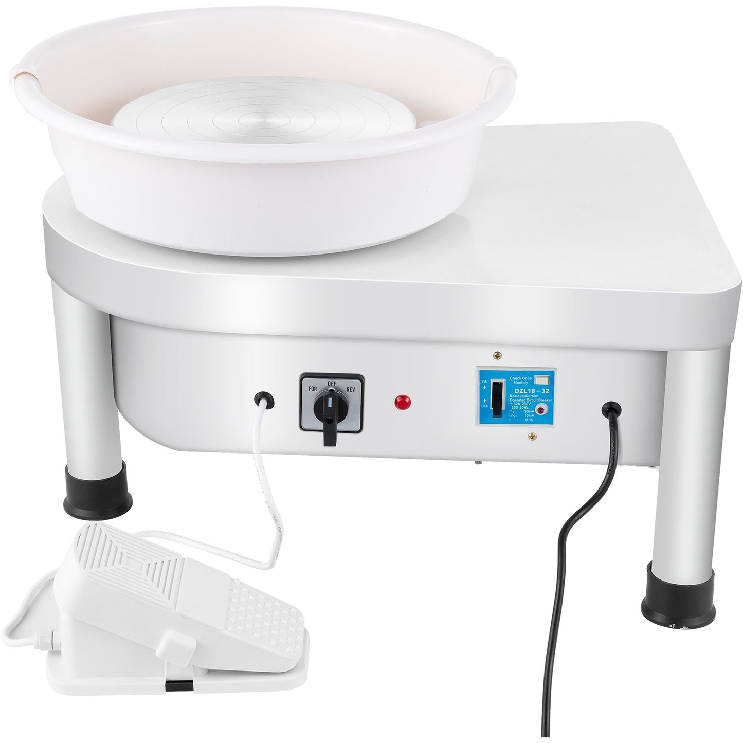 Pottery Wheel 25CM Pottery Shaping Machine 280W Electric Pottery Wheel with Foot Pedal and Detachable Basin Shaping Tool Kit for Ceramic Clay Craft DIY Clay