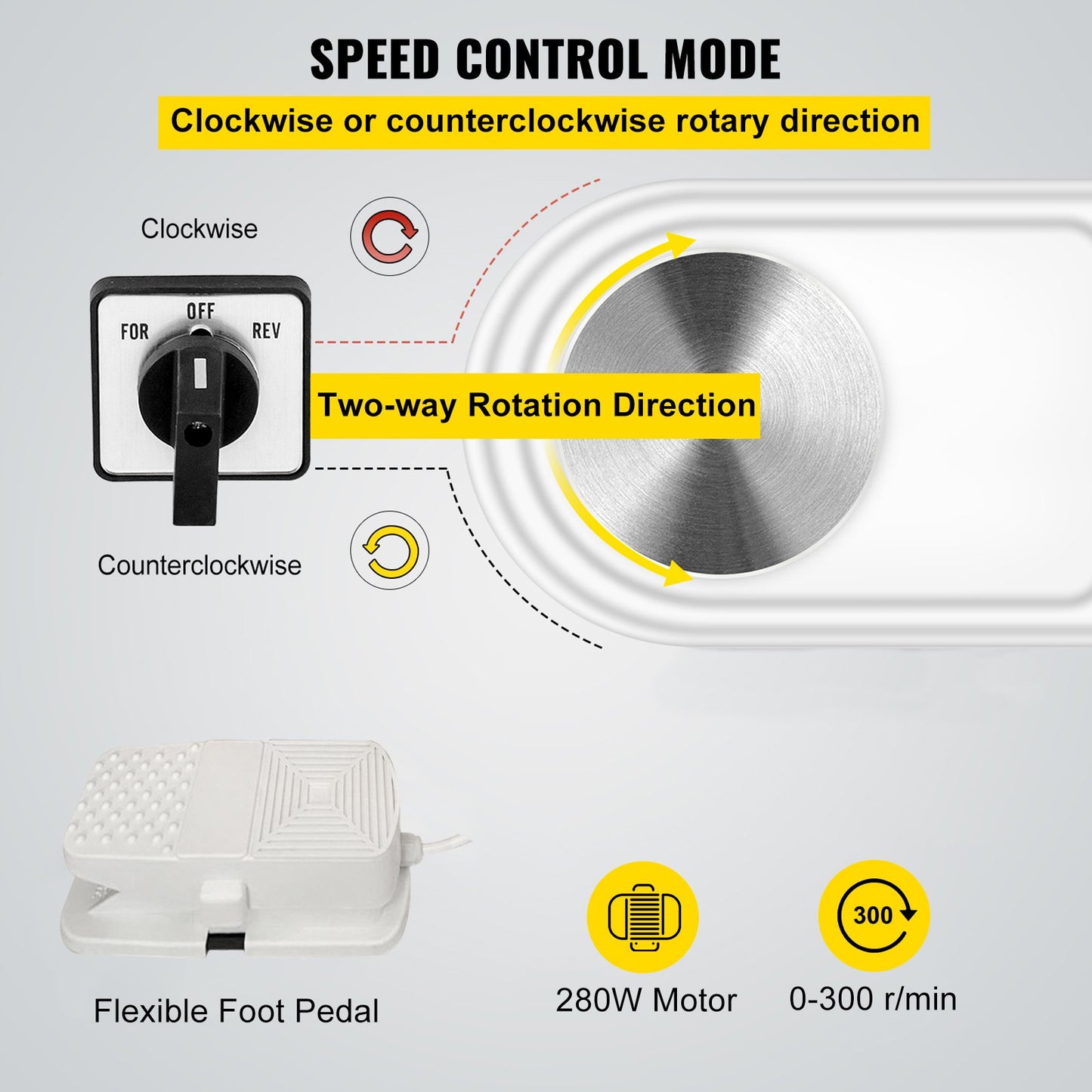 Electric Pottery Wheel Ceramic Machine 25cm Pottery Wheel Machine 280W Pottery DIY Kit with Molding Tool Set for Pottery Work Pottery Clay